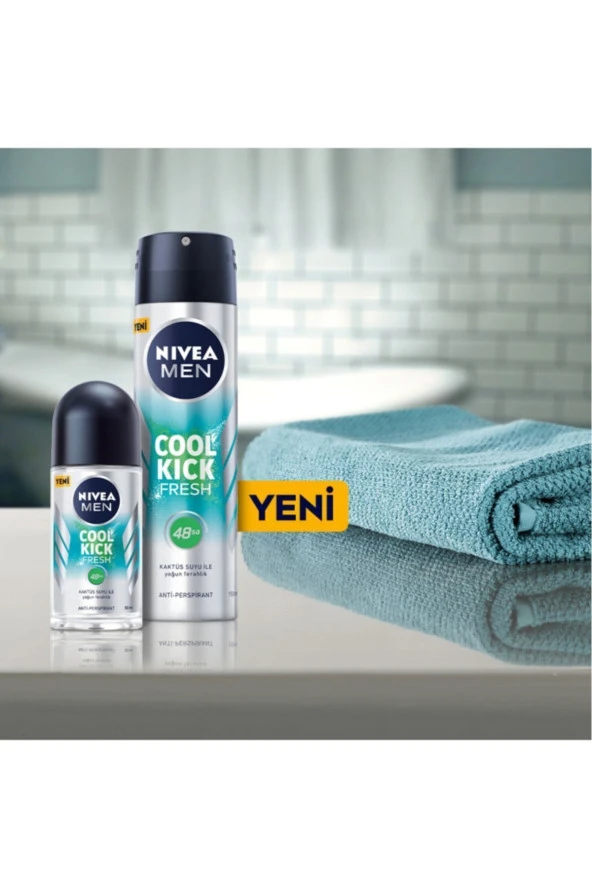 NIVEA Deodorant Roll-on Cool Kıck Fresh 50ml Erk - Resim 5