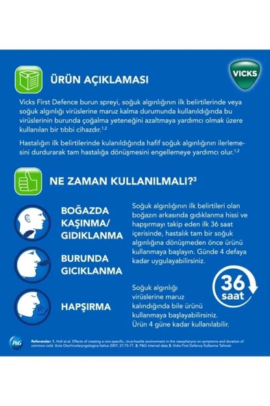 Vıcks Fırst Defence Nazal Sprey - Resim 4