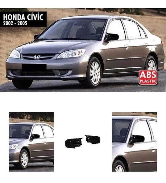 Honda Cıvıc 2002-2005 Yarasa / Batman Ayna Kapağı ürün görseli 1