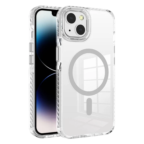 iPhone 14 Kılıf Magsafe Şarj Özellikli Airbagli Takılabilir Askı Aparatlı Nana Kapak ürün görseli 1