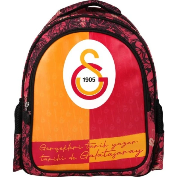 Galatasaray 2 Bölmeli Parçalı Suni Deri Okul Sırt Çantası (24544) ürün görseli 1