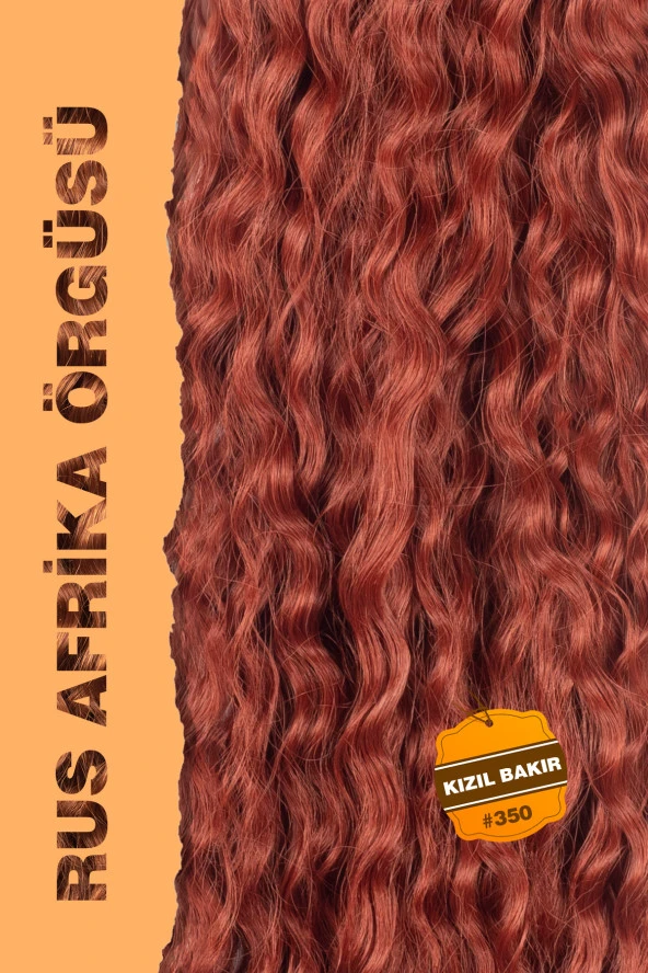 Rus Afro Dalgası Saç – Kızıl Bakır - Resim 2