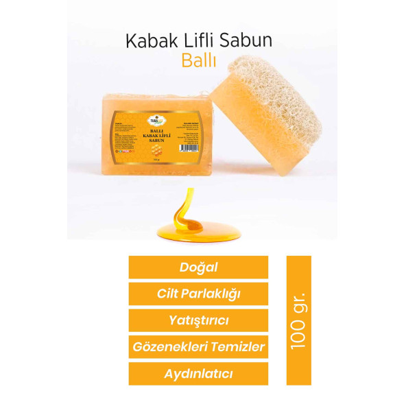 Tubalife Ballı Kabak Lifli Sabun 100gr ürün görseli 1