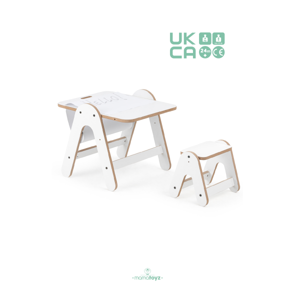 Massam - Beyaz Mdf Aktivite Masası - Resim 4