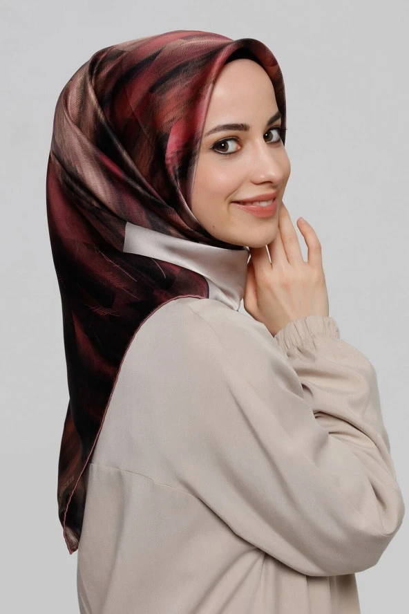 90 x 90 Ipek Sura Eşarp 8339ds-82 ürün görseli 1