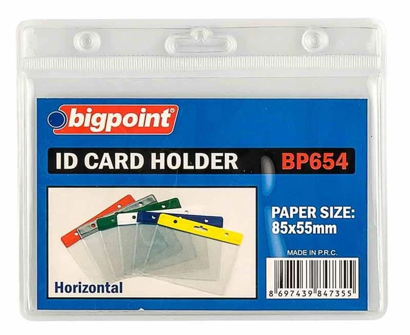 BIGPOINT KART POSETI 85x55 YATAY 10LU SEFFAF(654) ürün görseli 1