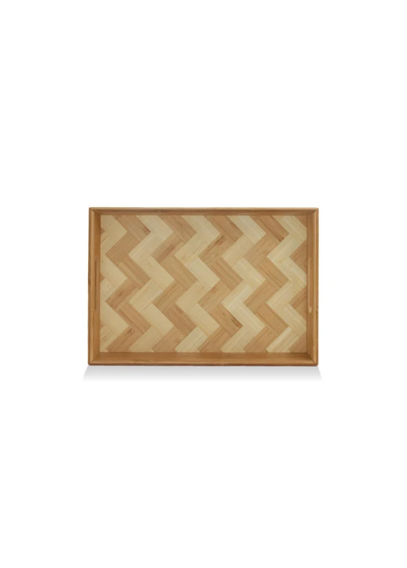The Mia Wicker Bambu Tepsi 33x23 cm TPS0074 - Resim 2