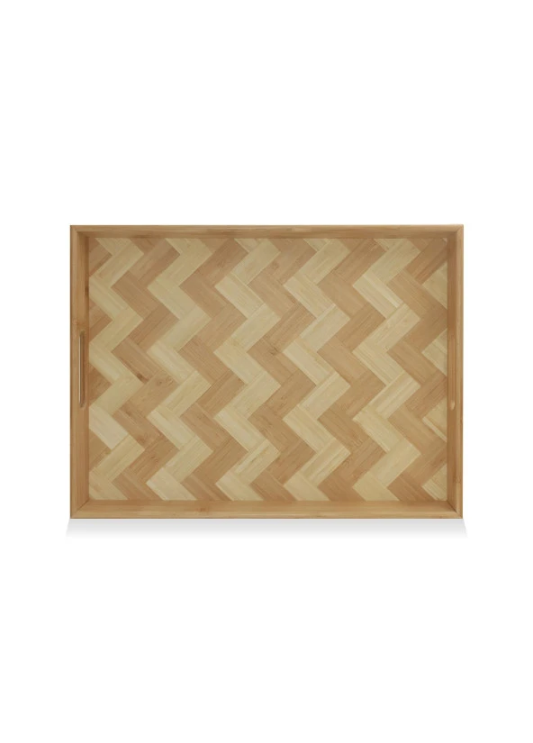 The Mia Wicker Bambu Tepsi 40x30 cm TPS0073 - Resim 2