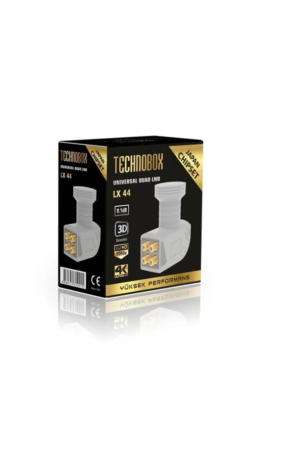 Lx-44 4'lü Lnb Quat Japan Chıpset 3d Ve 4k Yayınlarına Uygundur ürün görseli 1