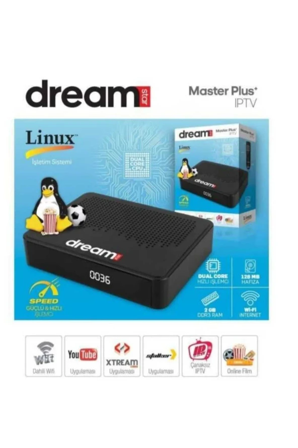 Dreamstar Master Plus linux full HD Uydu Alıcı ürün görseli 1