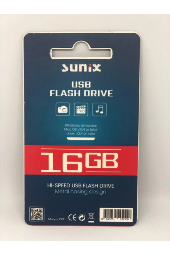 Sunıx 16gb Usb Metal Flash Bellek - Resim 2
