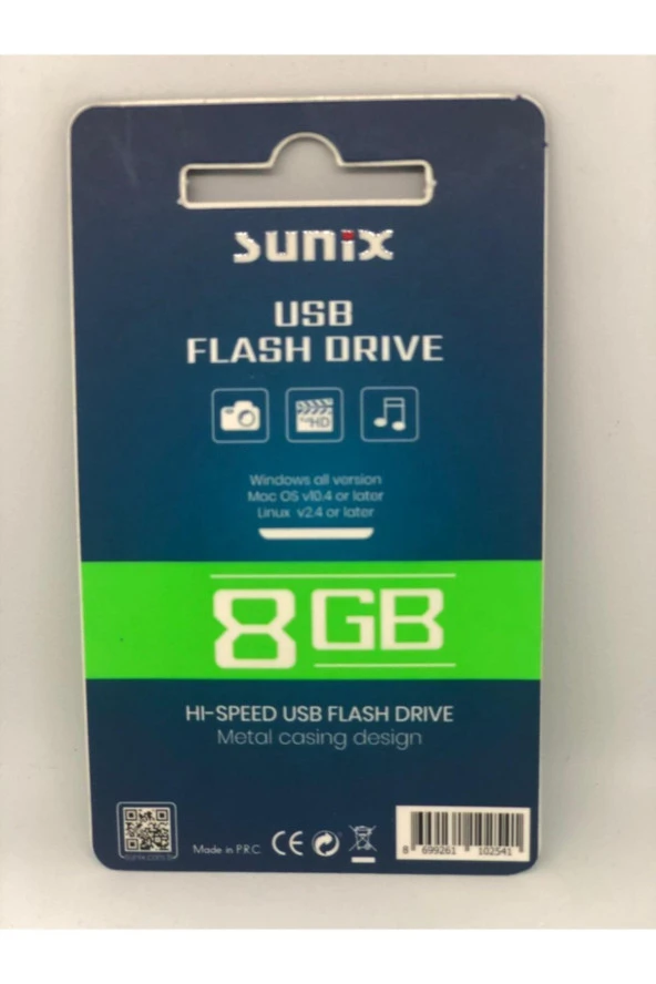 Sunıx 8gb Usb Metal Flash Bellek - Resim 2