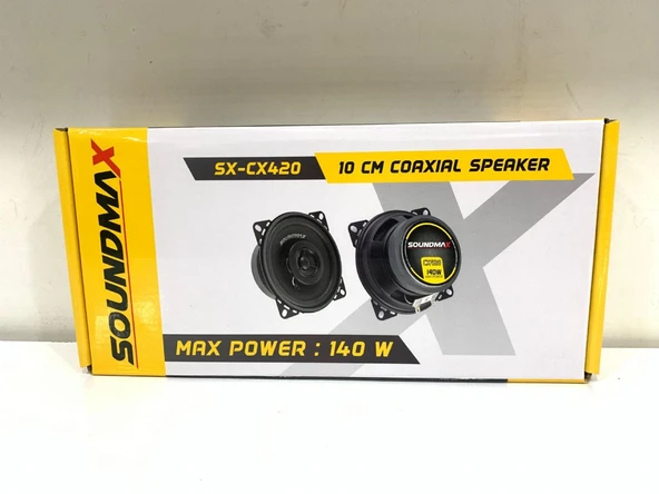 Soundmax SX-CX420 10cm 140 Watt Oto Hoparlör 2 Li Paket Halinde ürün görseli 1