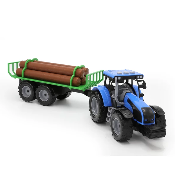 Aya Toys Pilli Odunlu Traktör 40319 ürün görseli 1