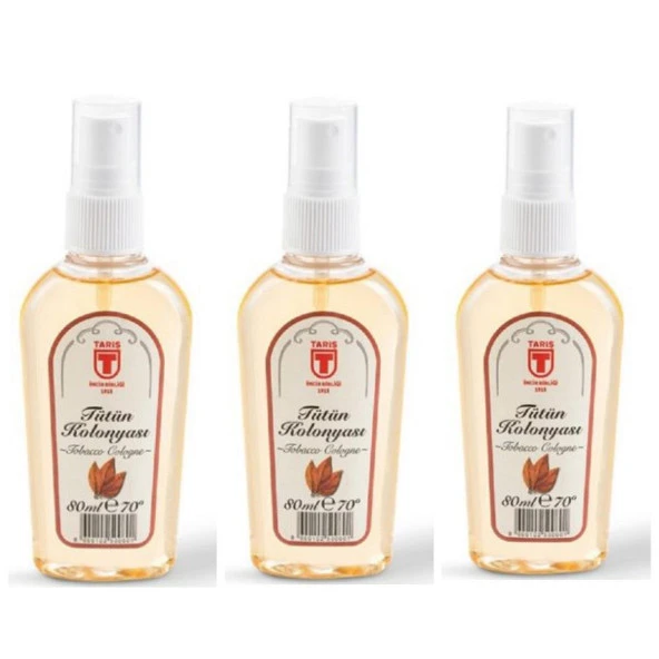 Tariş Tütün Kolonyası 80 ml 3 Adet ürün görseli 1