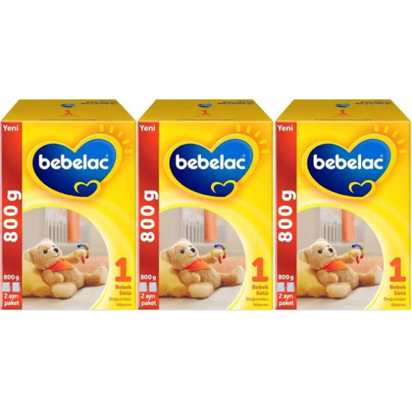 BEBELAC 1 NO  800 GR X 3 ADET ürün görseli 1