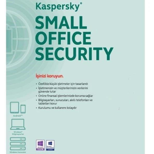 KASPERSKY Small Office Security 3yıl 1server + 5kullanıcı + 5 mobil cihaz ürün görseli 1