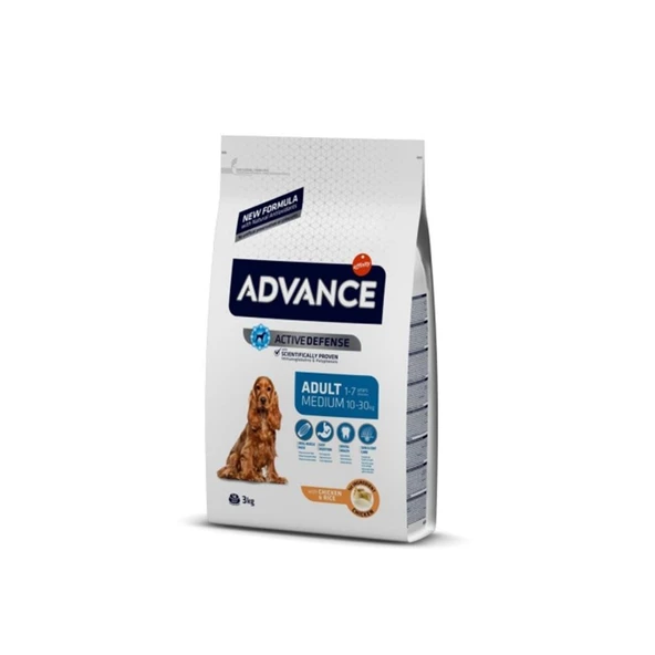 Advance Medium Orta Irk Tavuklu Köpek Maması 3 kg ürün görseli 1