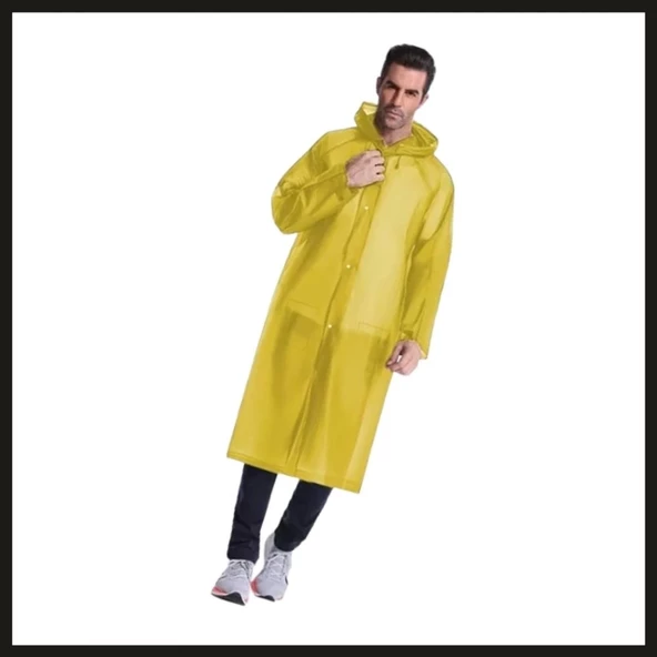 Uyguna-Yakala Savage Pvc Sarı Cep Yağmurluk (11011) ürün görseli 1