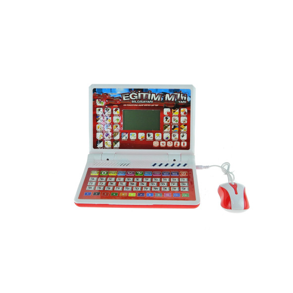 Oyuncak Laptop Eğitici Bilgisayarı Türkçe İngilizce Eğitici Red ürün görseli 1