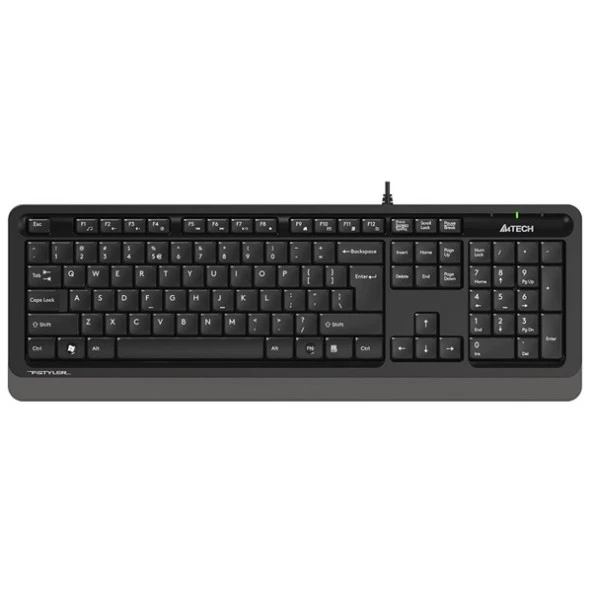 A4 TECH FK10 USB Q Trk Siyah/Gri Multimedya Klavye ürün görseli 1