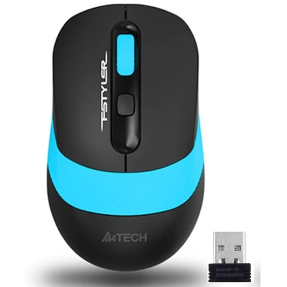 A4 TECH FG10 Kablosuz 2000dpi Optic Siyah/Mavi Mouse ürün görseli 1