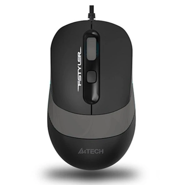 A4 TECH FM10 USB 1600dpi Optic Siyah/Gri Mouse - Resim 4