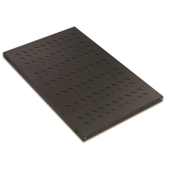 AGER Dikili Tip 19" 1U D1000mm için Sabit Siyah Raf Modülü AA-SBT10-A-S1 ürün görseli 1