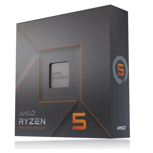 AMD RYZEN 5 7600X 38MB 6çekirdekli O/B UHD AM5 105w Kutulu+Fansız ürün görseli 1