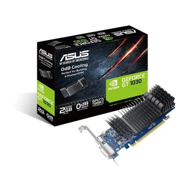ASUS GT1030 2GB GT1030-SL-2G-BR DDR5 64bit HDMI DVI PCIe 16X v3.0 Fansız ürün görseli 1