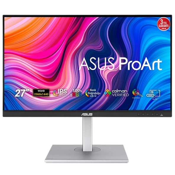ASUS 27" IPS PROART PA278CV 5MS 75Hz HDMI-DP-mDP Grafik Tasarım Monitör (2560 X 1440) ürün görseli 1