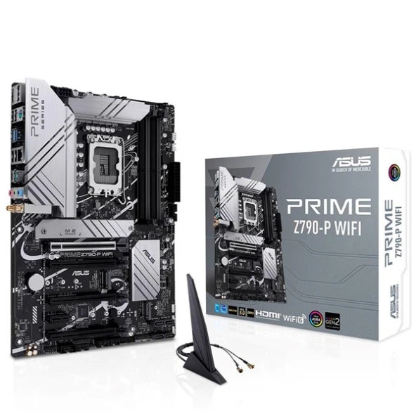 ASUS PRIME Z790-P WIFI DDR5 HDMI DP PCIe 16X v5.0 1700p ATX ürün görseli 1