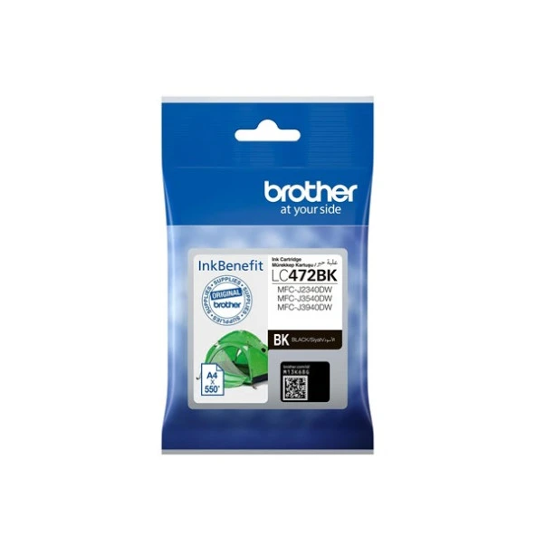 BROTHER LC472 BK Siyah Mürekkep Kartuş ürün görseli 1