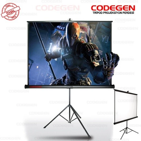 CODEGEN TX24 240x200 Ayaklı Projeksiyon Perdesi ürün görseli 1