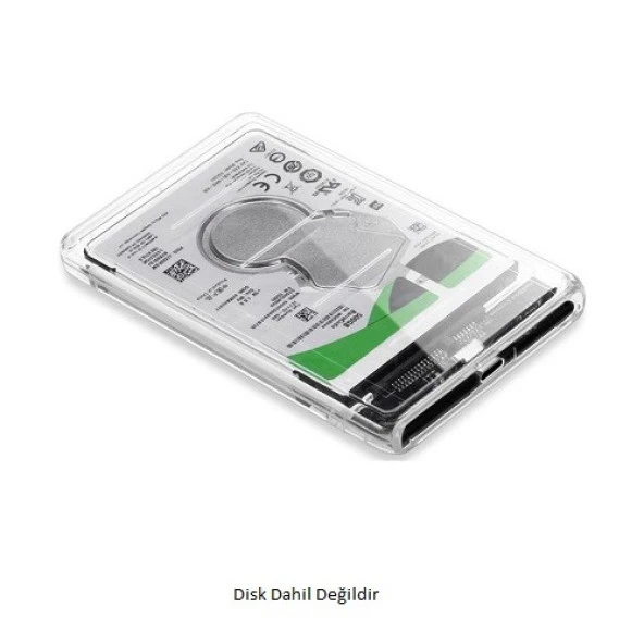 CODEGEN 2.5" USB 3.0 CDG-HDC-30T Sata Harddisk Kutusu Şeffaf ürün görseli 1