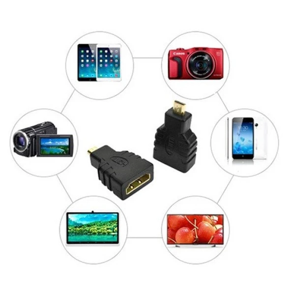 CODEGEN CDG-CNV30 mHDMI-HDMI Görüntü Adaptörü Siyah - Resim 2