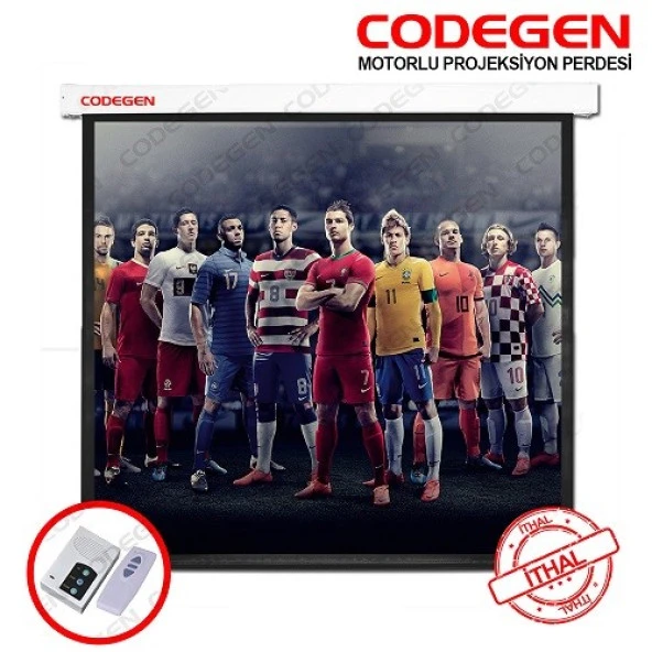 CODEGEN EX18 180x180 Motorlu Projeksiyon Perdesi ürün görseli 1