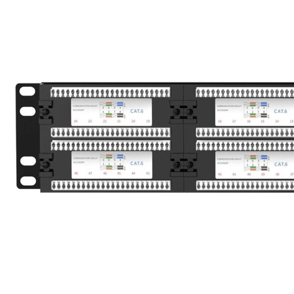 CODEGEN 2U 48port Cat6 Utp Patch Panel COD648 - Resim 5