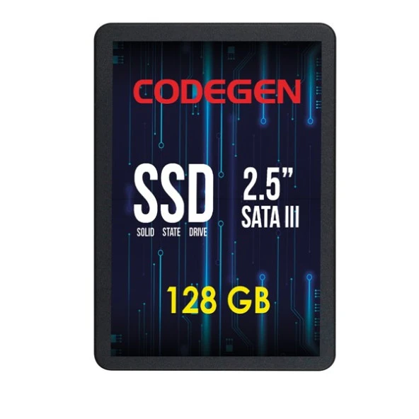 CODEGEN 128GB CDG-128GB-SSD25 560- 500MB/s SSD SATA-3 Disk ürün görseli 1