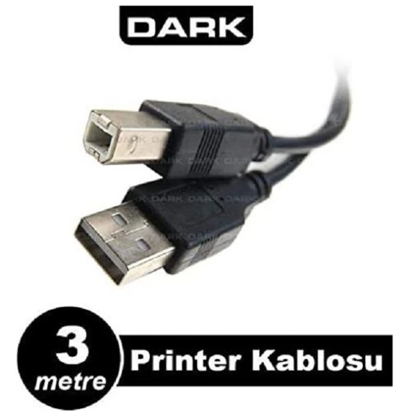 DARK 3metre DK-CB-USB2PRNL300 USB Yazıcı Kablosu ürün görseli 1