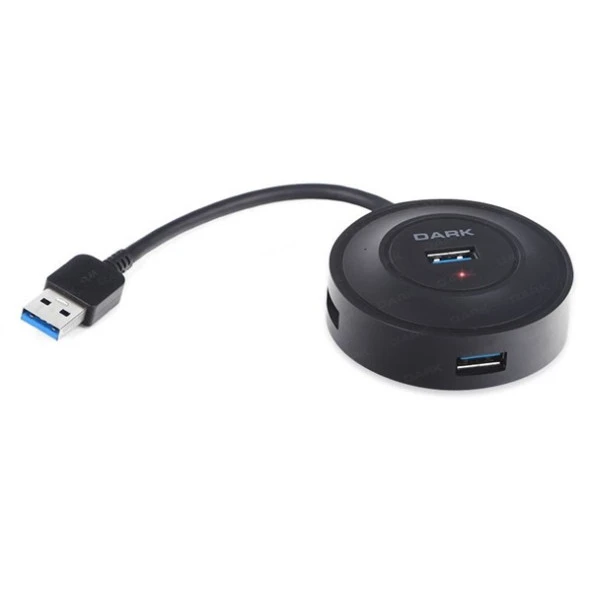 DARK DK-AC-USB344 4port USB 3.0 Siyah USB Çoklayıcı Hub ürün görseli 1