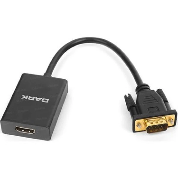 DARK DK-HD-AVGAXHDMI2 VGA-HDMI AKTİF Dönüştürücü Sesli ürün görseli 1