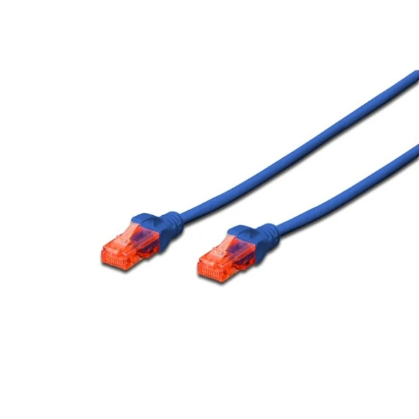 DIGITUS 0.5m CAT6 Utp DK-1617-005/B Mavi Patch Kablo ürün görseli 1