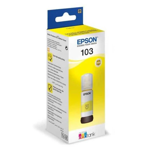 EPSON T00S44A 103Y Sarı 65ml Tanklı Sistem Mürekkebi ürün görseli 1