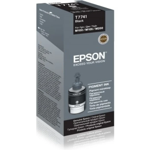 EPSON C13T77414A T774 Siyah Tanklı Sistem Mürekkebi ürün görseli 1