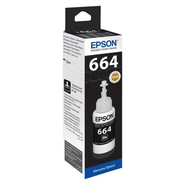 EPSON T66414A Siyah 70ml Tanklı Sistem Mürekkebi ürün görseli 1