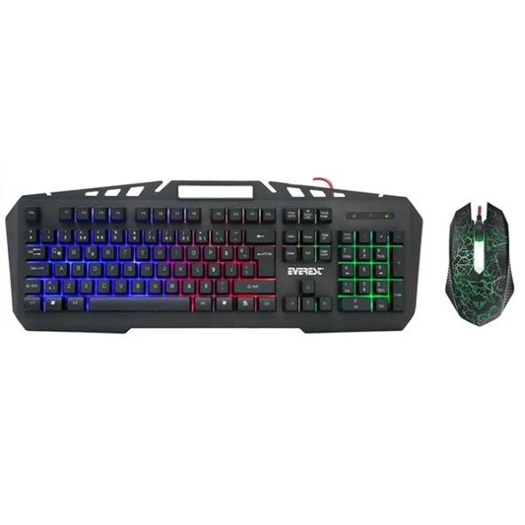 EVEREST KMX-99 USB Q Trk Gaming Klavye - Mouse Set ürün görseli 1
