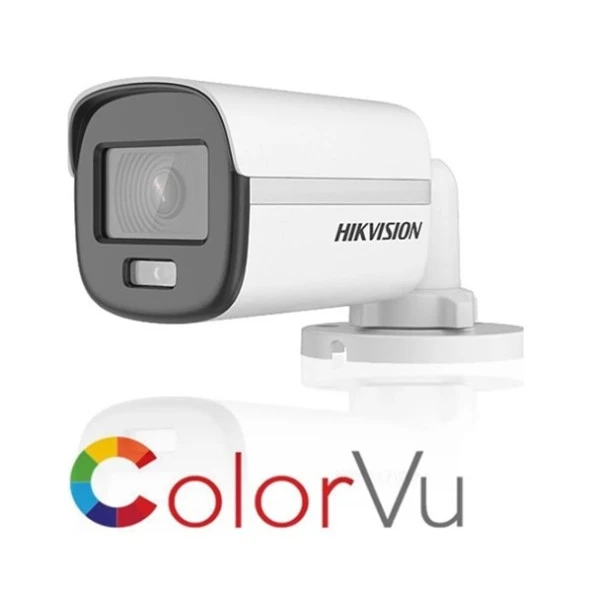 HIKVISION 2MP BULLET 3.6MM COLOR-VU DS-2CE10DF0T-PF 20metre AHD Kamera ürün görseli 1