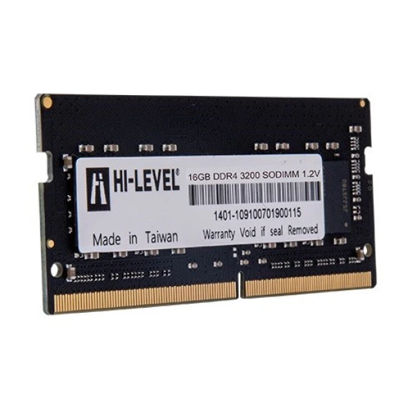 HI-LEVEL 16GB DDR4 3200MHZ NOTEBOOK RAM VALUE HLV-SOPC25600D4/16G ürün görseli 1