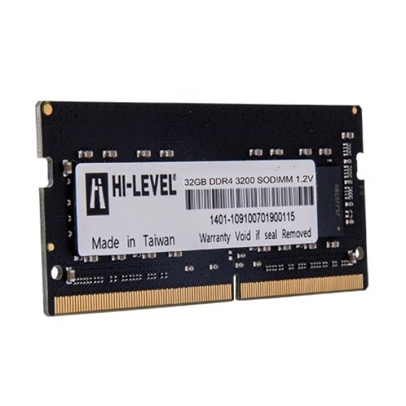 HI-LEVEL 32GB DDR4 3200MHZ NOTEBOOK RAM VALUE HLV-SOPC25600D4/32G ürün görseli 1